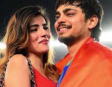 Aditi Hundia with Ishan Kishan